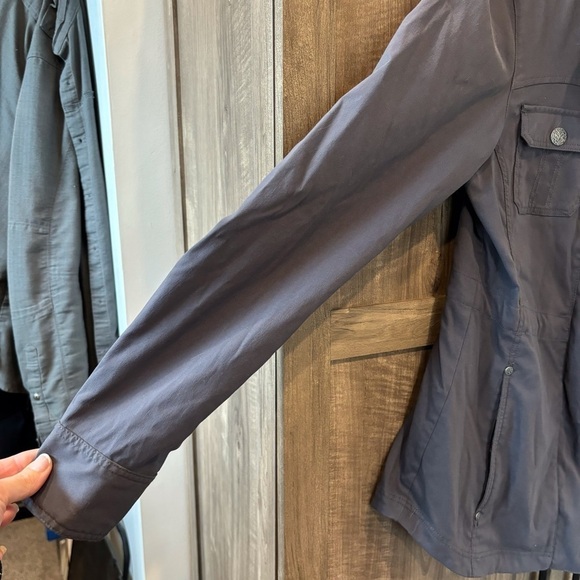 Prana Halle Utility Jacket XS Waist Cinch Gray - Picture 8 of 13